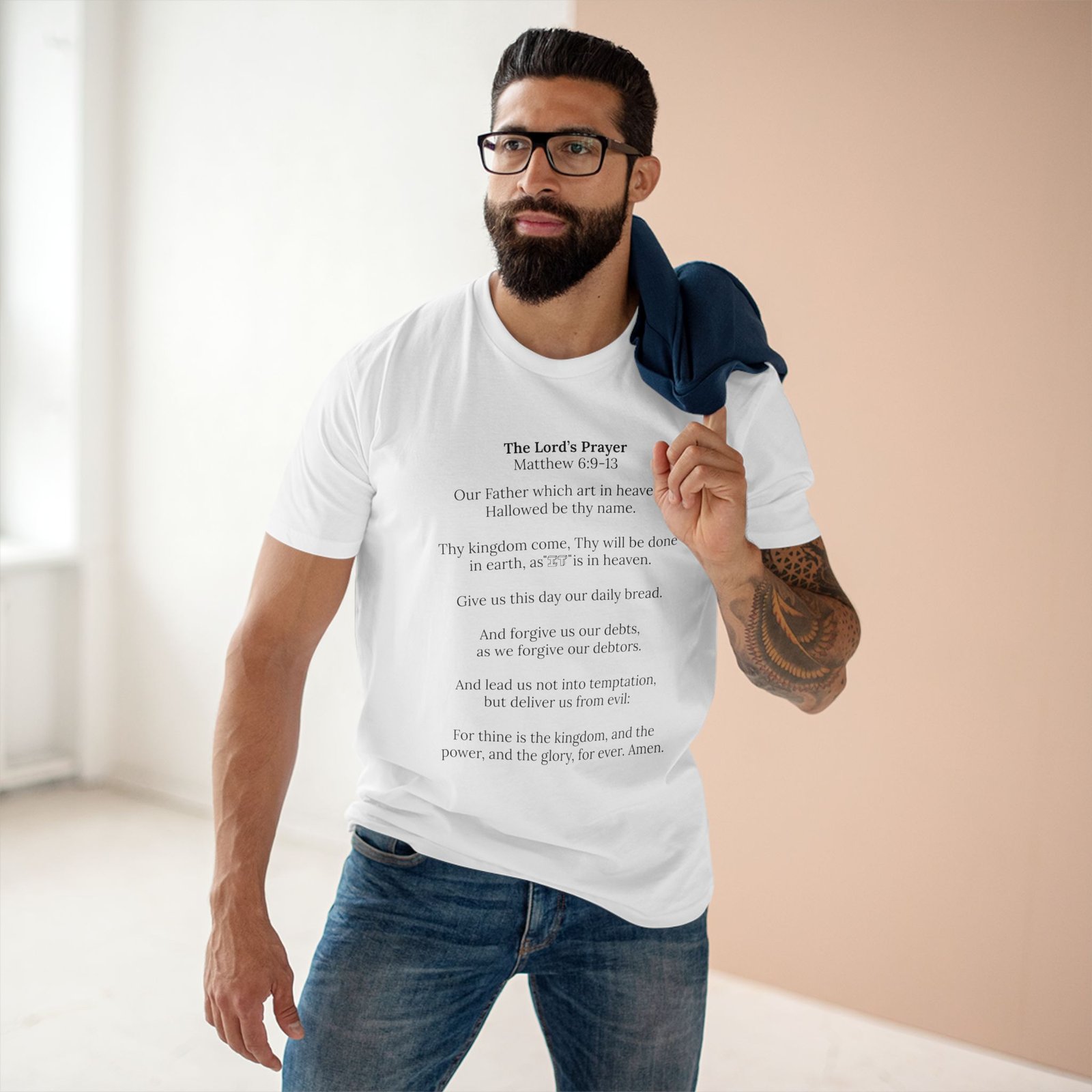 The Lord’s Prayer Tee — Christian Prayer Scripture T-Shirt - Image 3