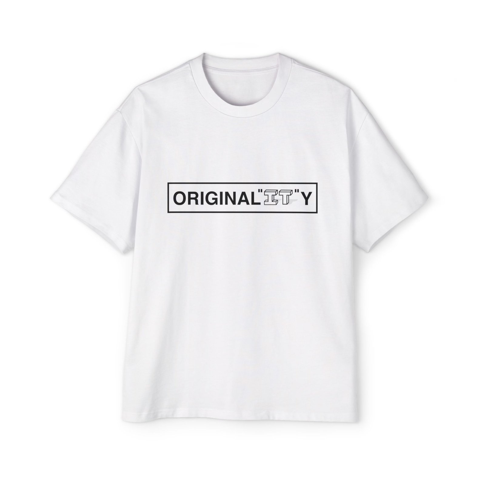 Original City Graphic Tee — Men's Oversized White T-Shirt