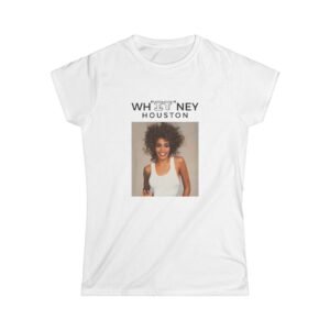 Whitney Houston Tribute Tee — Vintage Photo Graphic Women's T‑Shirt