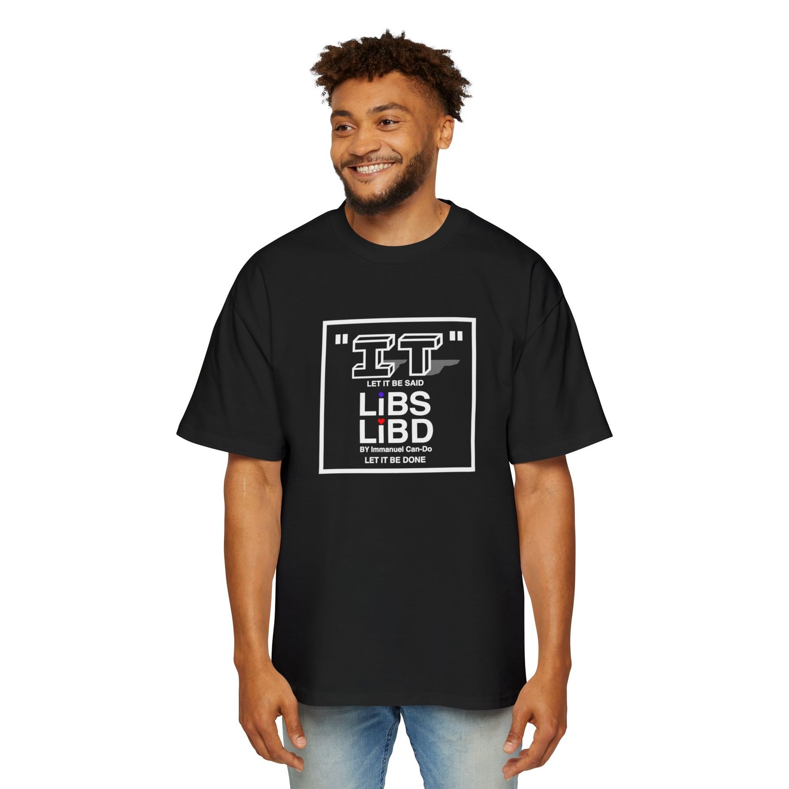 Graphic Tee — "IT" Let It Be Done Square Logo - Image 3