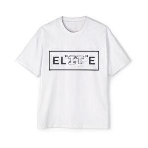 Elite Graphic Tee — Minimalist Box Logo Men’s Oversized Shirt