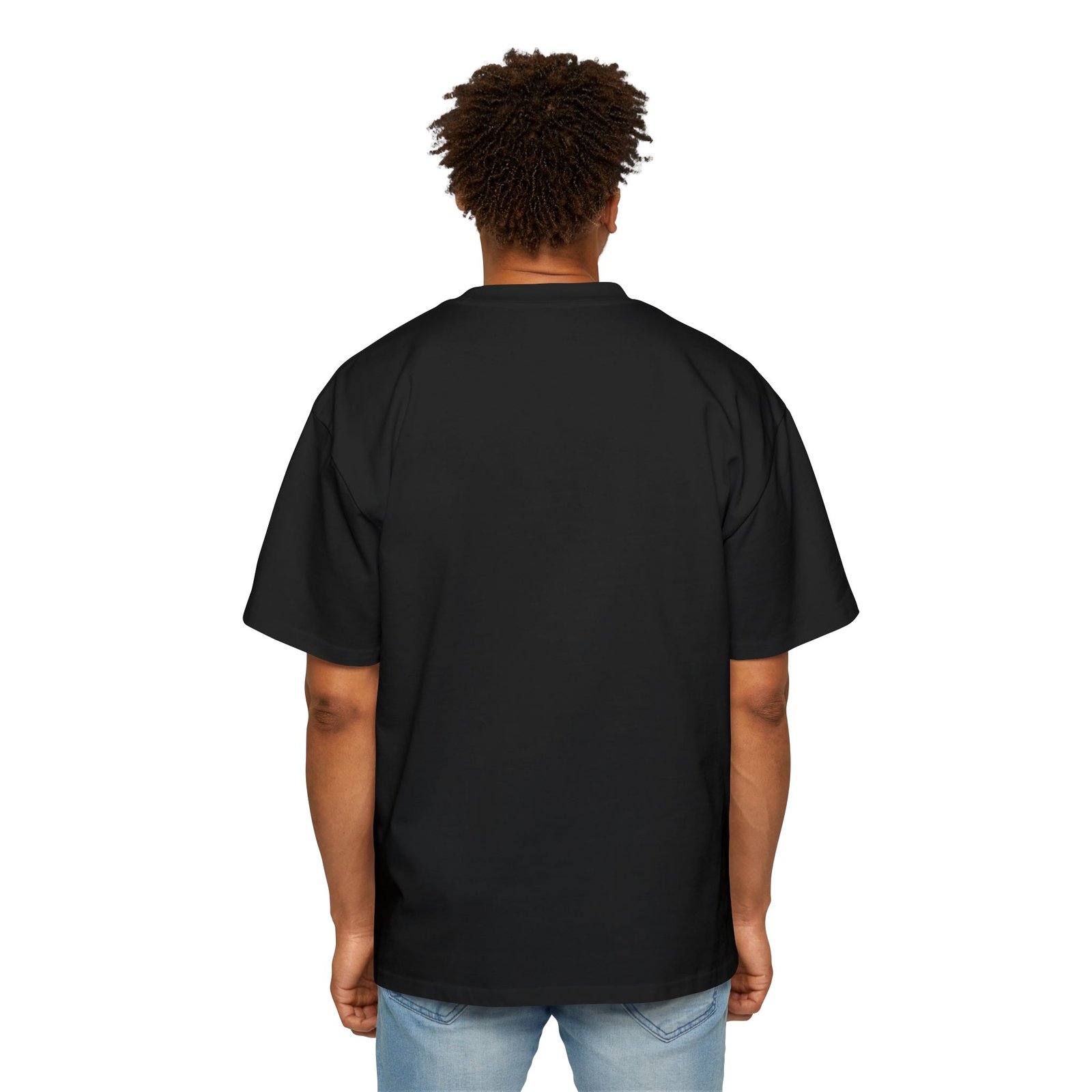 Authenticity Tee — Men's Black Oversized Graphic Shirt - Image 4