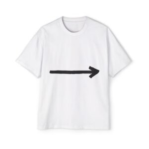 Oversized Arrow Tee – Minimalist Men's Graphic T-Shirt