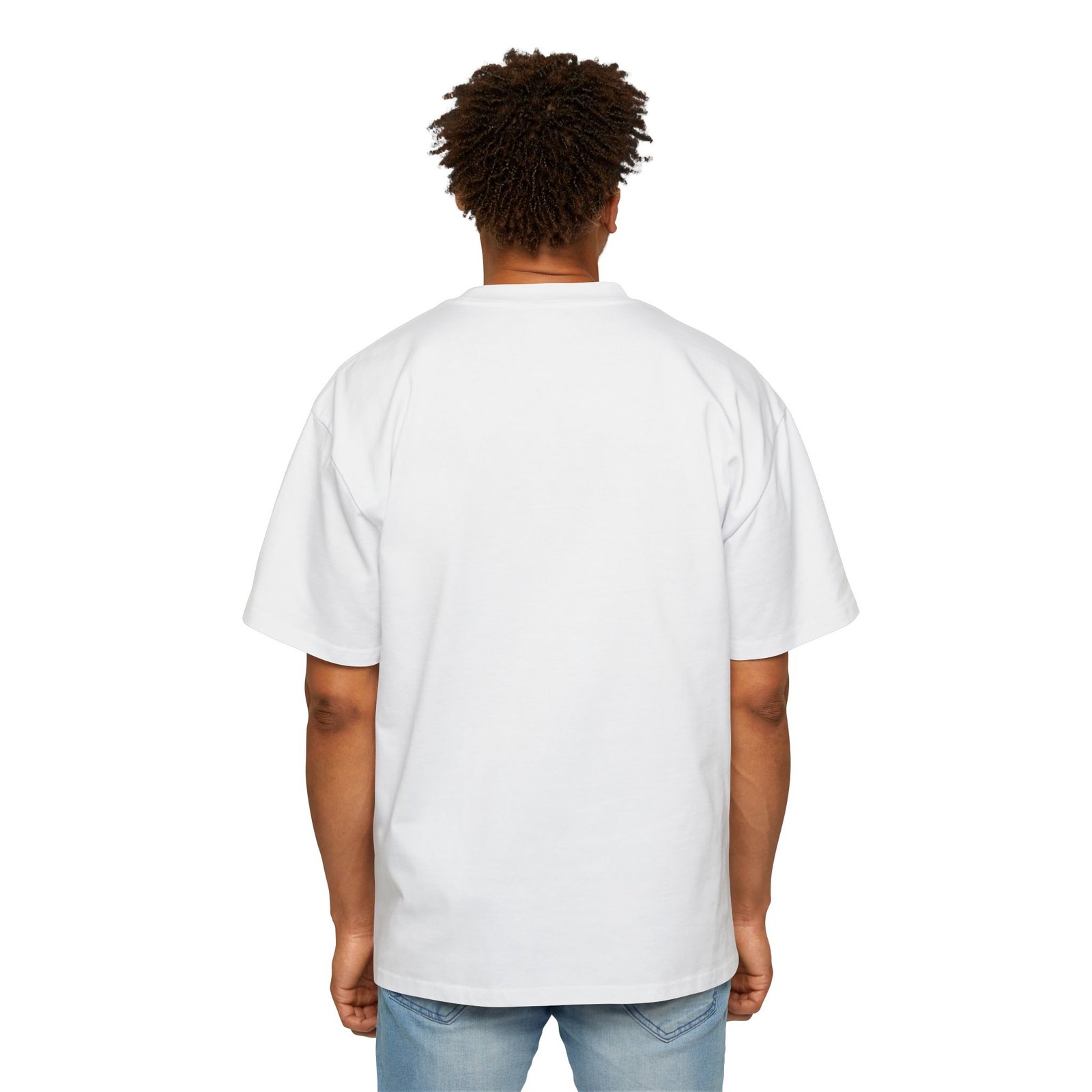 Faith Quote Tee — "Now Faith Is The Substance" Men’s Oversized T‑Shirt - Image 4