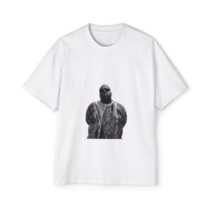 Graphic Tee — Black & White Portrait Oversized T-Shirt